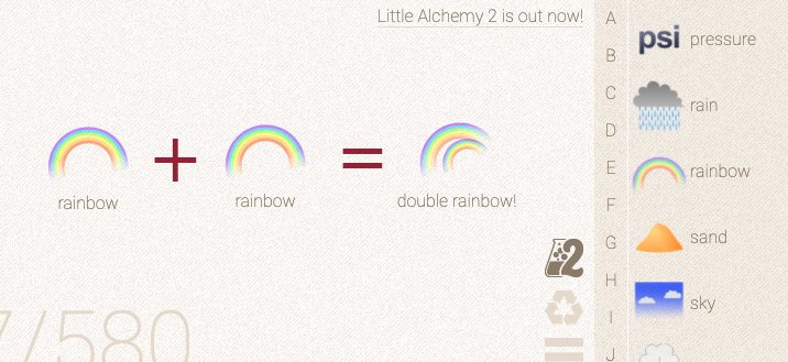 How to make Double Rainbow in Little Alchemy