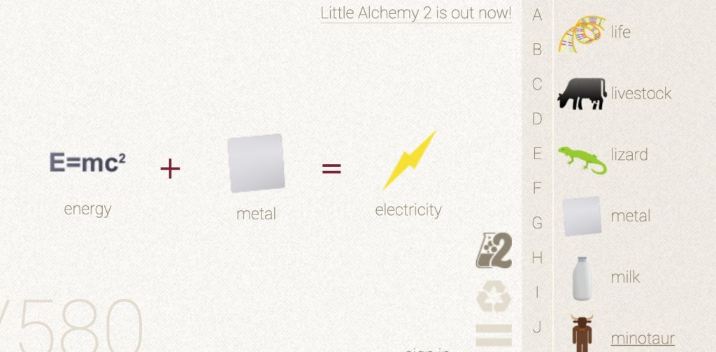 energy - Little Alchemy Cheats