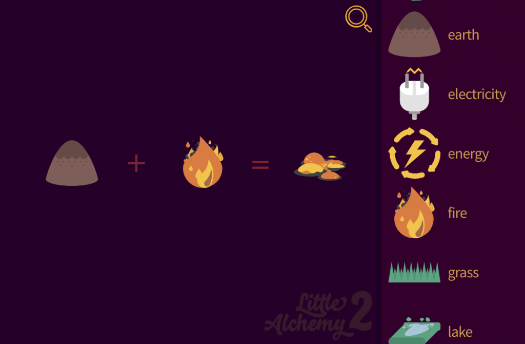 How to make Lava in Little Alchemy 2