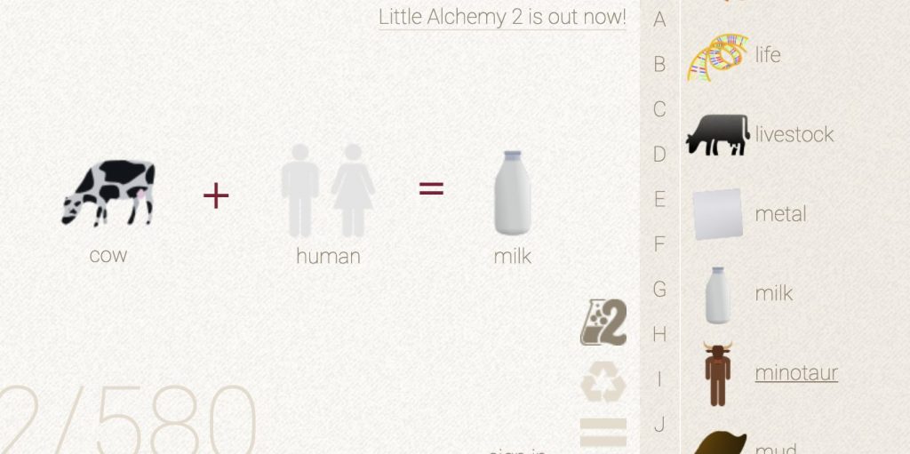 How to make Milk in Little Alchemy