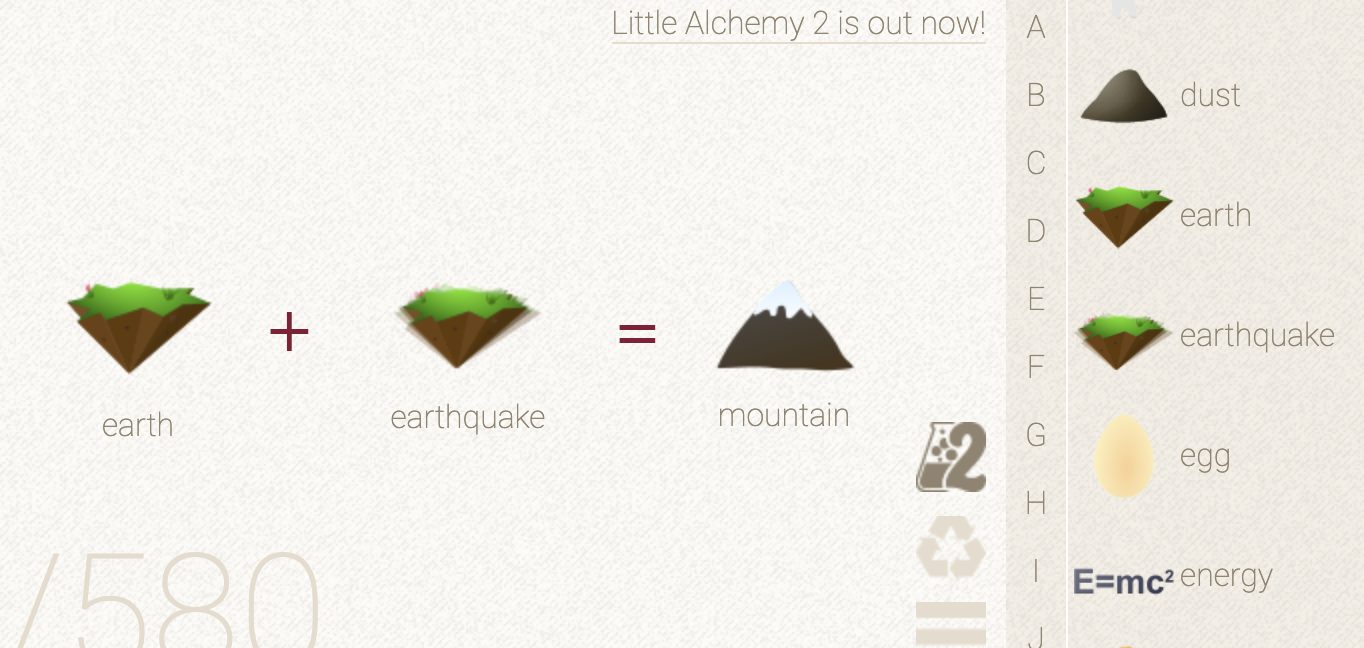 How to make Mountain in Little Alchemy - HowRepublic