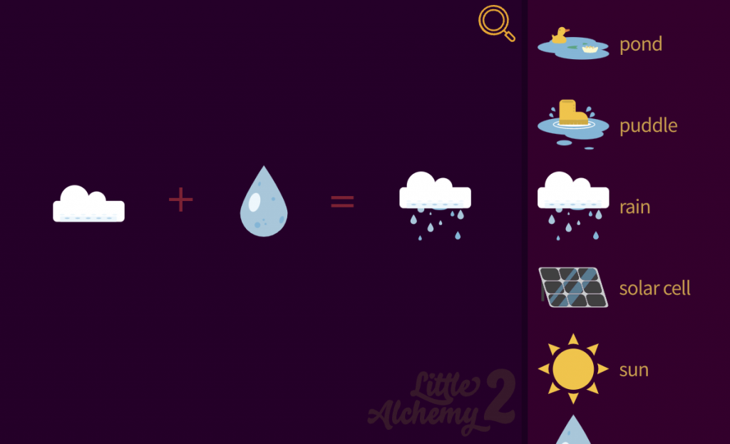 How to make Rain in Little Alchemy 2