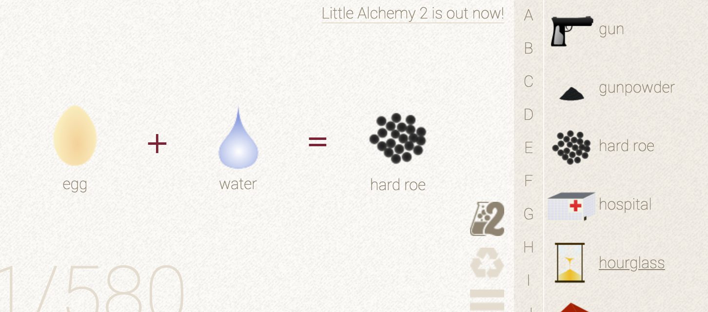 How to make Hard Roe in Little Alchemy HowRepublic