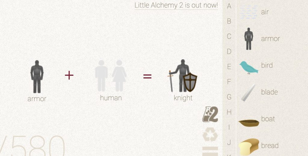 How to make Knight in Little Alchemy