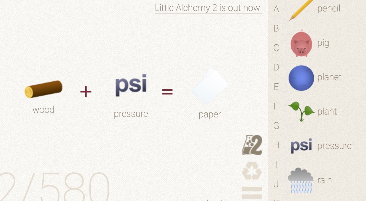 how to make an paper in little alchemy 2