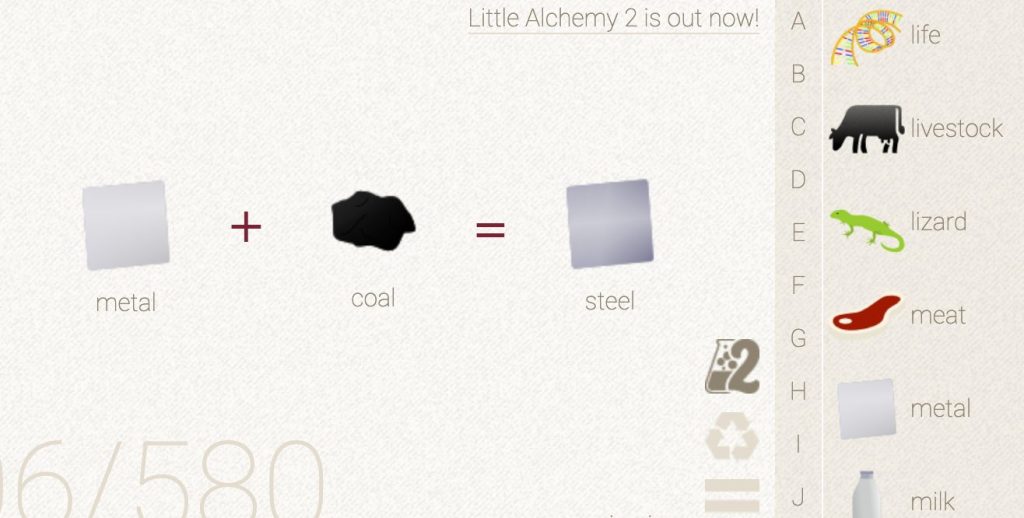 How to make Steel in Little Alchemy