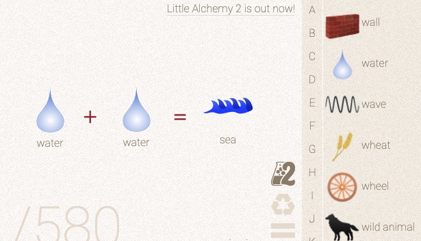 How to make Sea in Little Alchemy