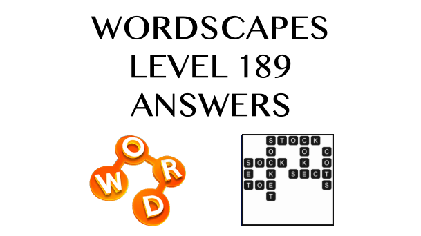 Wordscapes Level 189 Answers