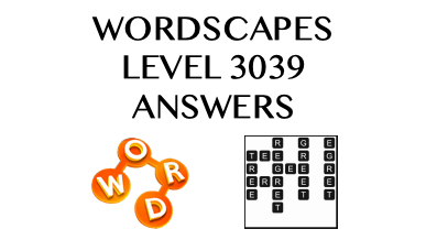 Wordscapes Level 3039 Answers