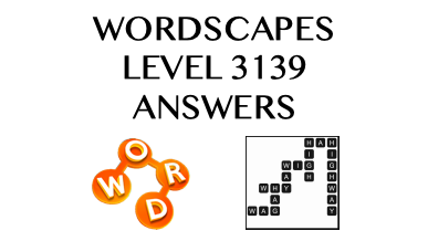 Wordscapes Level 3139 Answers