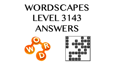 Wordscapes Level 3143 Answers