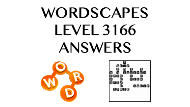 Wordscapes Level 3166 Answers