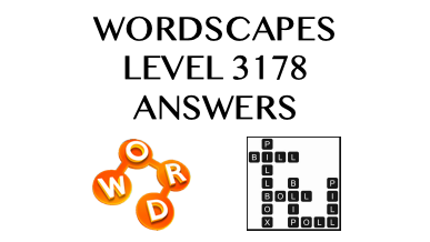 Wordscapes Level 3178 Answers