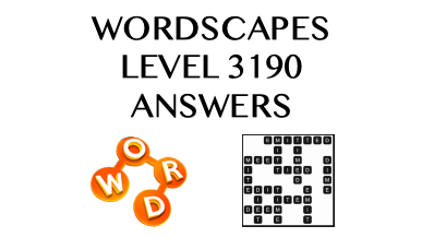 Wordscapes Level 3190 Answers