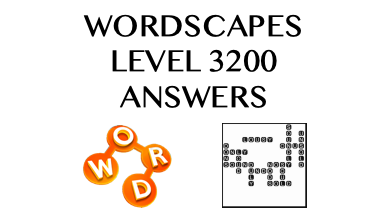 Wordscapes Level 3200 Answers