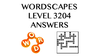 Wordscapes Level 3204 Answers