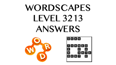 Wordscapes Level 3213 Answers
