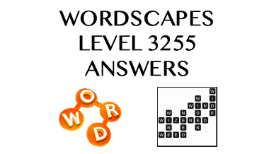 Wordscapes Level 3255 Answers