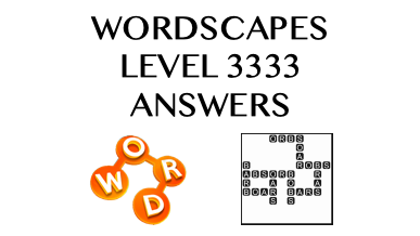 Wordscapes Level 3333 Answers