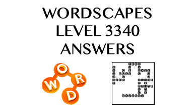 Wordscapes Level 3340 Answers
