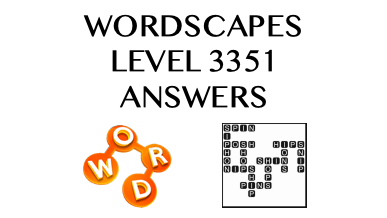 Wordscapes Level 3351 Answers