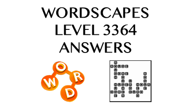 Wordscapes Level 3364 Answers