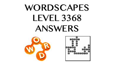 Wordscapes Level 3368 Answers