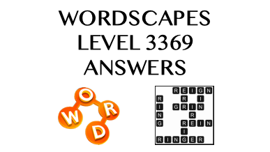Wordscapes Level 3369 Answers