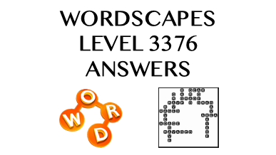 Wordscapes Level 3376 Answers