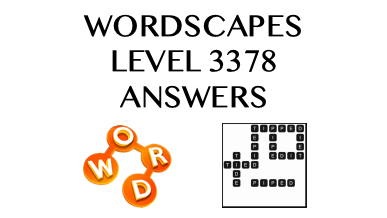 Wordscapes Level 3378 Answers