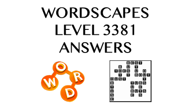 Wordscapes Level 3381 Answers