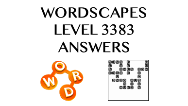 Wordscapes Level 3383 Answers