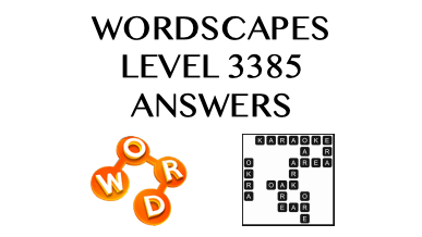 Wordscapes Level 3385 Answers