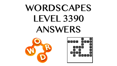 Wordscapes Level 3390 Answers
