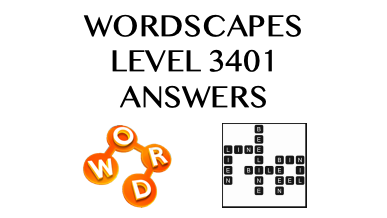 Wordscapes Level 3401 Answers