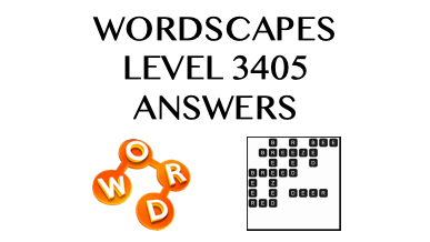Wordscapes Level 3405 Answers