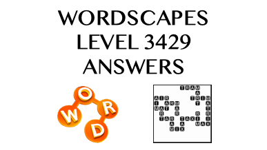 Wordscapes Level 3429 Answers