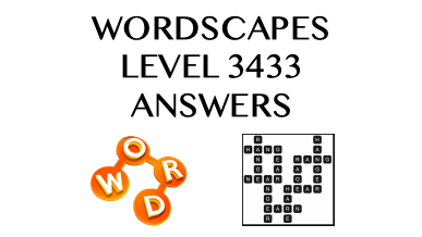 Wordscapes Level 3433 Answers