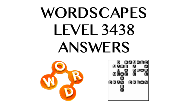Wordscapes Level 3438 Answers