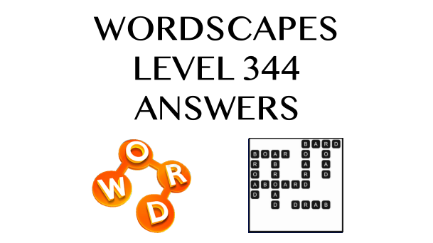 Wordscapes Level 344 Answers