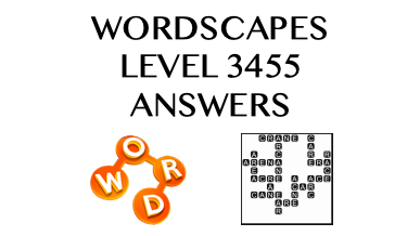 Wordscapes Level 3455 Answers