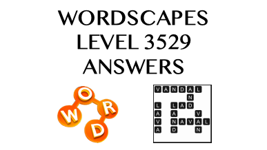 Wordscapes Level 3529 Answers