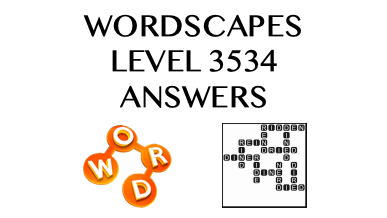 Wordscapes Level 3534 Answers