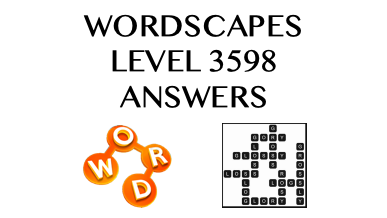 Wordscapes Level 3598 Answers