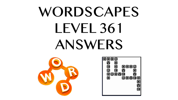Wordscapes level 361 answers