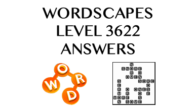 Wordscapes Level 3622 Answers