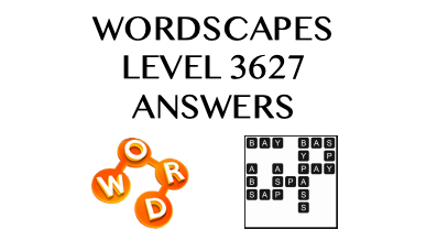 Wordscapes Level 3627 Answers