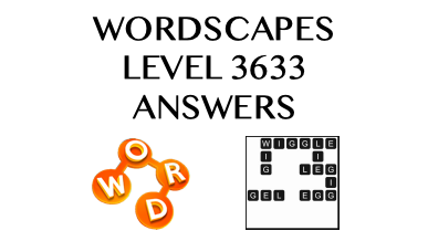 Wordscapes Level 3633 Answers