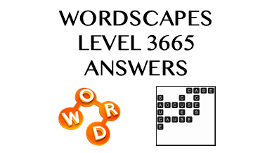 Wordscapes Level 3665 Answers