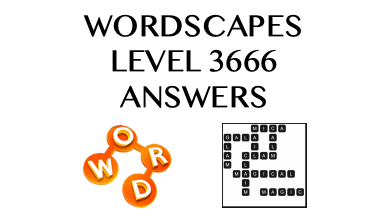 Wordscapes Level 3666 Answers